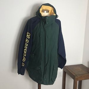 Vintage Nautica hooded jacket embroidered